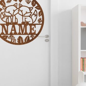 Intra απο ξύλο plywood 3mm-4mm πάχος - Foxes Name Cut File Δίασταση 30x20 cm INTRAFABR-69907873 - Image 5