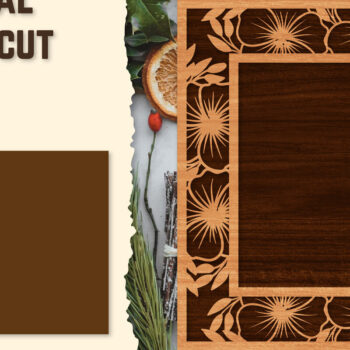 Intra απο ξύλο plywood 3mm-4mm πάχος - Πακέτα φωτογραφιών Floral Lasercut BNDLES Δίασταση 20x20 cm INTRAFABR-123558760 - Image 3