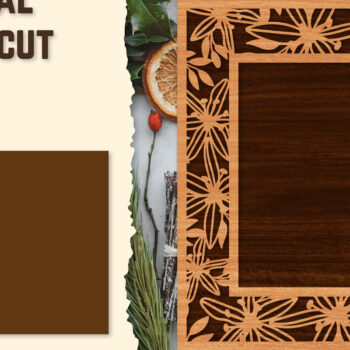 Intra απο ξύλο plywood 3mm-4mm πάχος - Πακέτα φωτογραφιών Floral Lasercut BNDLES Δίασταση 20x20 cm INTRAFABR-123558760 - Image 5