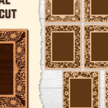 Intra απο ξύλο plywood 3mm-4mm πάχος - Πακέτα φωτογραφιών Floral Lasercut BNDLES Δίασταση 20x20 cm INTRAFABR-123558762 - Image 1