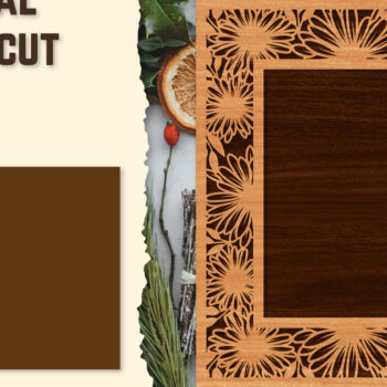 Intra απο ξύλο plywood 3mm-4mm πάχος - Πακέτα φωτογραφιών Floral Lasercut BNDLES Δίασταση 20x20 cm INTRAFABR-123558762 - Image 4