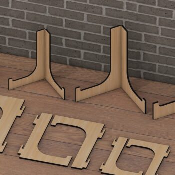 Intra απο ξύλο plywood 3mm-4mm πάχος -  με λέιζερ βάση πλαισίου πλαισίου Δίασταση 30x20 cm INTRAFABR-43539926 - Image 1