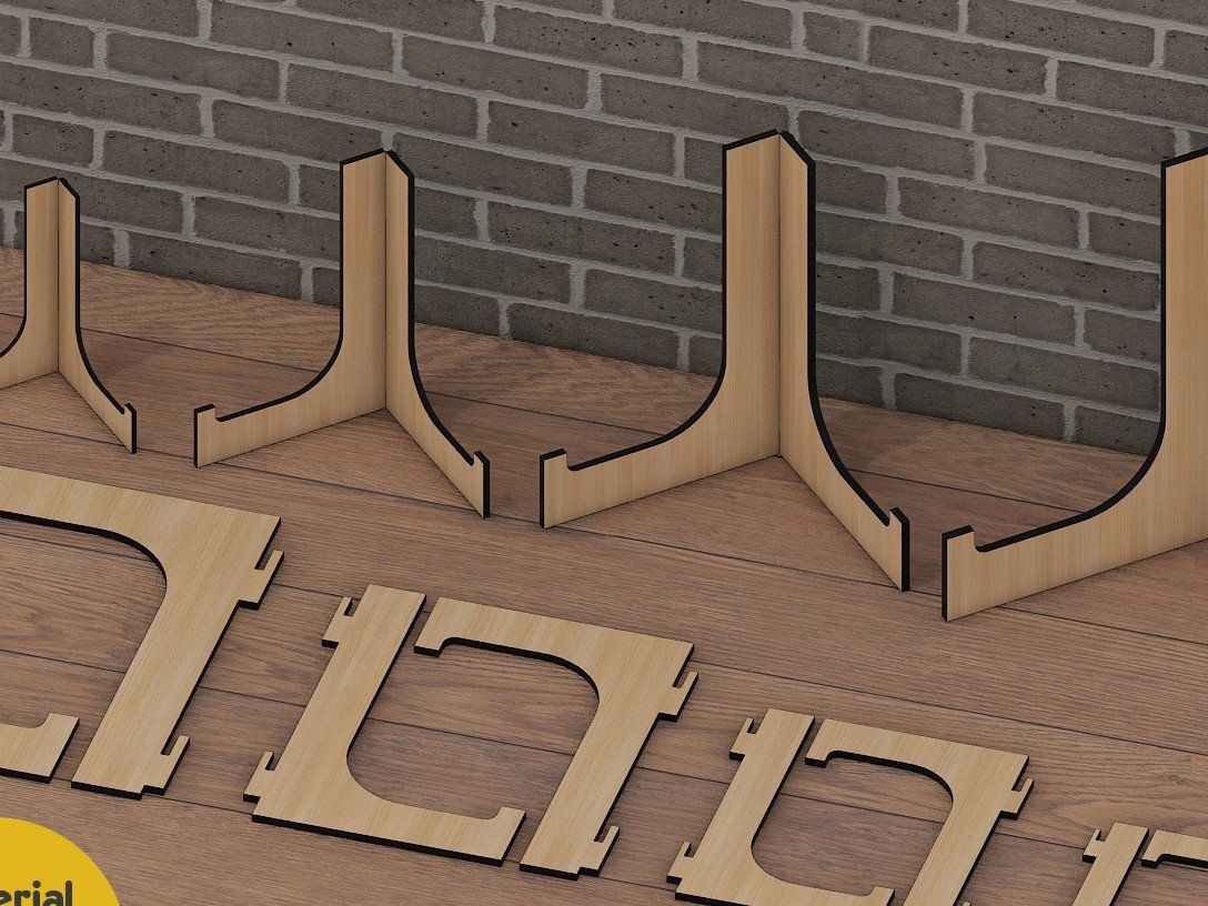 Intra απο ξύλο plywood 3mm-4mm πάχος -  με λέιζερ βάση πλαισίου πλαισίου Δίασταση 30x20 cm INTRAFABR-43539926