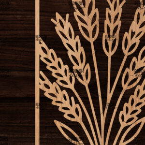 Intra απο ξύλο plywood 3mm-4mm πάχος - Κορνίζα με λουλούδια  Δίασταση 20x25 cm INTRAFABR-118477748