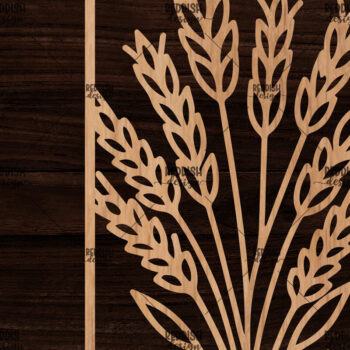 Intra απο ξύλο plywood 3mm-4mm πάχος - Κορνίζα με λουλούδια Δίασταση 20x25 cm INTRAFABR-118477748 - Image 1