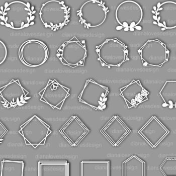 Intra απο ξύλο plywood 3mm-4mm πάχος - Πακέτο Frames, Frames , Circle Δίασταση 20x25 cm INTRAFABR-57961223 - Image 3