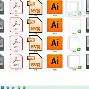 Intra απο ξύλο plywood 3mm-4mm πάχος - Κορνίζες Laser  Cut Files - Photo Frame Δίασταση 20x25 cm INTRAFABR-34348026 - Image 5