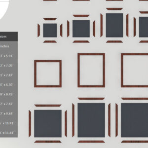 Intra απο ξύλο plywood 3mm-4mm πάχος - Κορνίζες Laser  Cut Files - Photo Frame Δίασταση 20x25 cm INTRAFABR-64954787