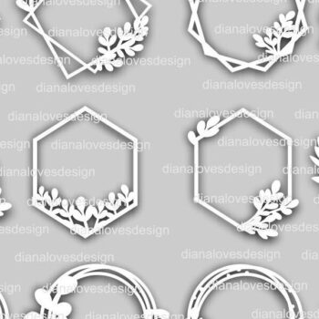 Intra απο ξύλο plywood 3mm-4mm πάχος - Κορνίζες  Bundle, Leaf Frame  Wreath Δίασταση 20x25 cm INTRAFABR-30343378 - Image 3