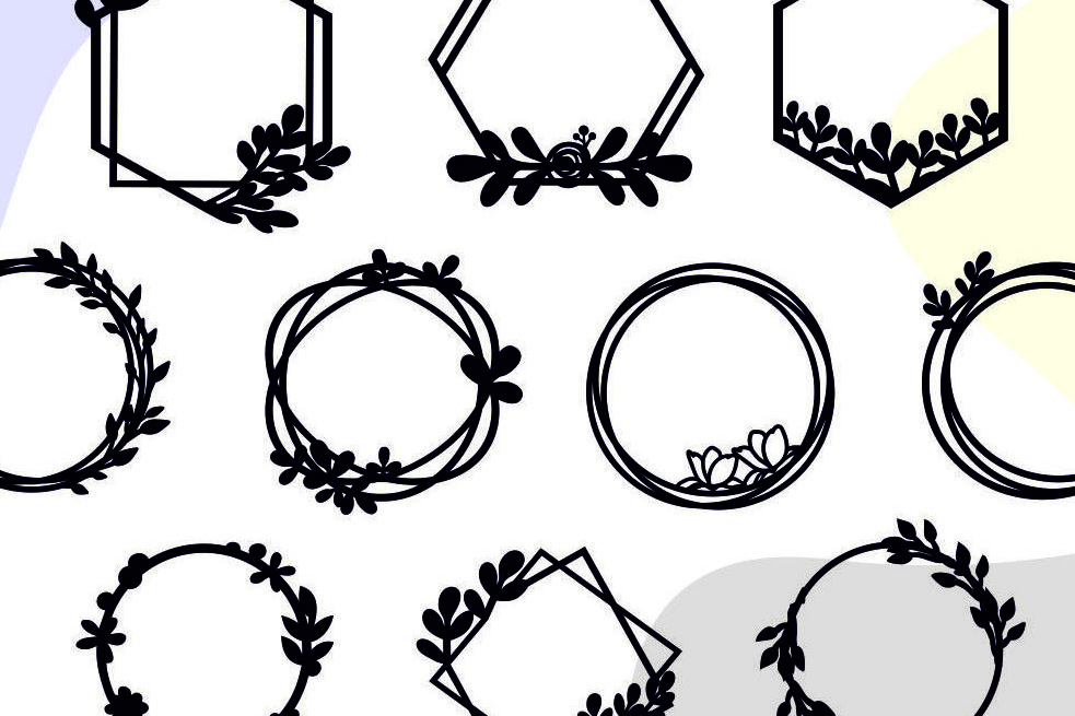 Intra απο ξύλο plywood 3mm-4mm πάχος - Κορνίζες  Bundle, Leaf Frame  Wreath Δίασταση 20x25 cm INTRAFABR-30392846