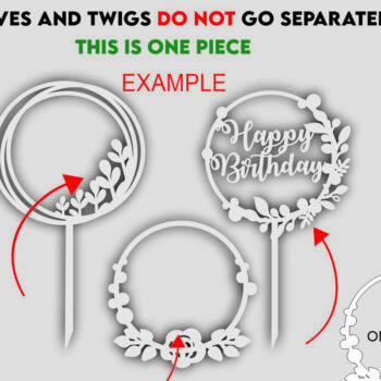 Intra απο ξύλο plywood 3mm-4mm πάχος - Κορνίζες  Bundle, Leaf Frame  Wreath Δίασταση 20x25 cm INTRAFABR-30392846 - Image 6