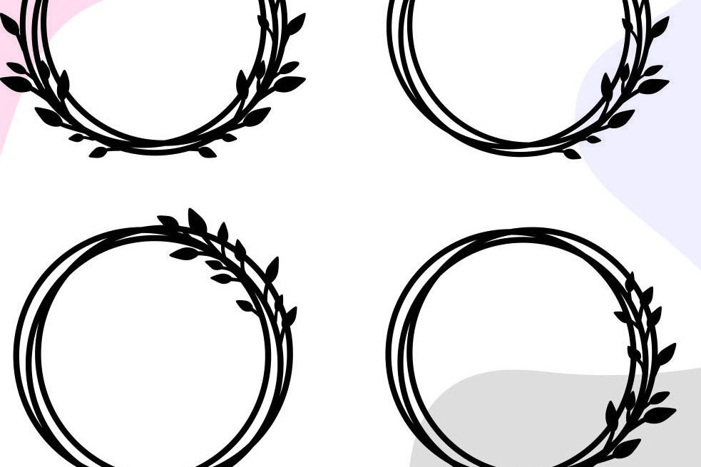 Intra απο ξύλο plywood 3mm-4mm πάχος - Κορνίζες  Bundle, Leaf Frame  Wreath Δίασταση 20x25 cm INTRAFABR-30090480