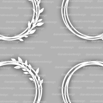 Intra απο ξύλο plywood 3mm-4mm πάχος - Κορνίζες  Bundle, Leaf Frame  Wreath Δίασταση 20x25 cm INTRAFABR-30090480 - Image 2