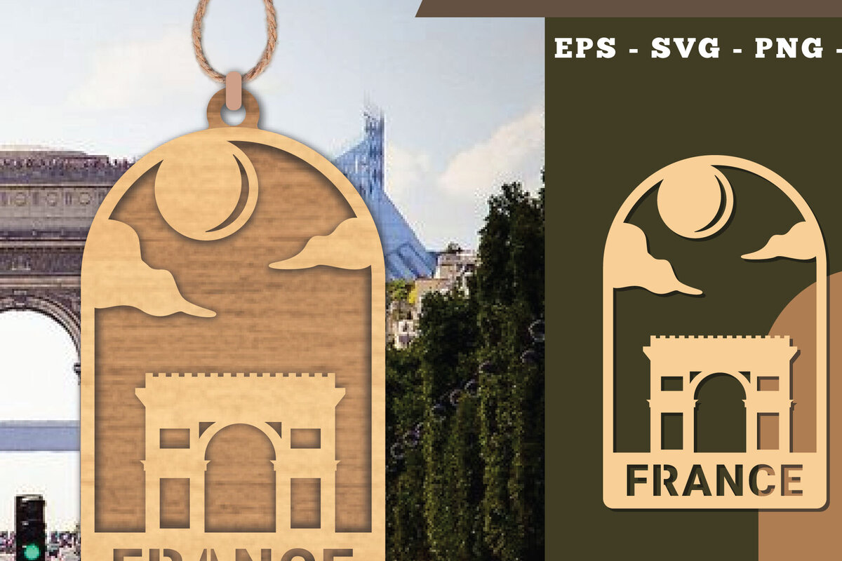 Intra απο ξύλο plywood 3mm-4mm πάχος - France Cut Laser Στολίδι  Δίασταση 6x6 cm INTRAFABR-111785894