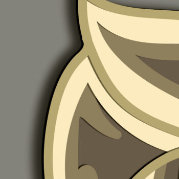 Intra απο ξύλο plywood 3mm-4mm πάχος - French Bulldog Multilayer /Vector Dog Δίασταση 30x20 cm INTRAFABR-66501339 - Image 9