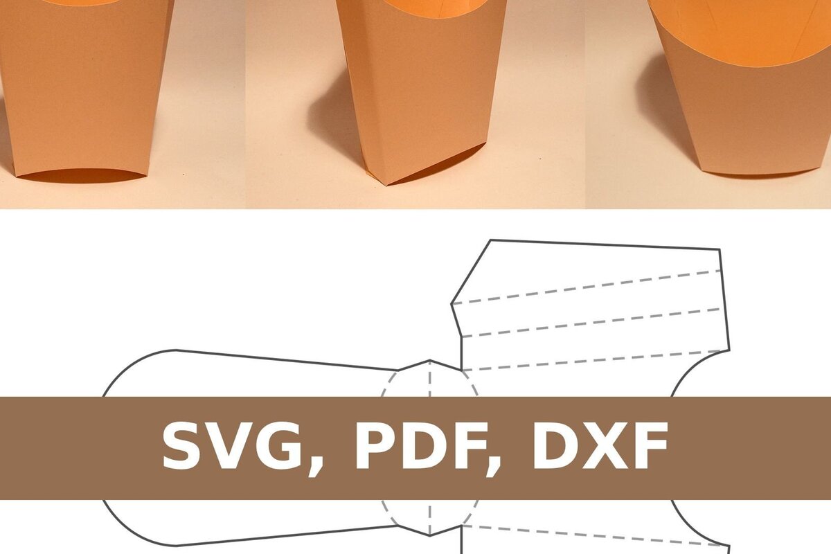 Intra απο ξύλο plywood 3mm-4mm πάχος - Κουτί τηγανιτές πατάτες Δίασταση 20x20 cm INTRAFABR-33766202