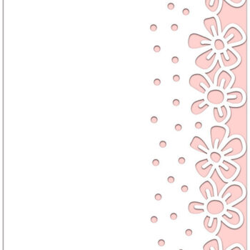 Intra απο ξύλο plywood 3mm-4mm πάχος - Κάρτα με φρέσκια φλοράλ δαντέλα  Cut Δίασταση 7x5 cm INTRAFABR-30385582 - Image 1