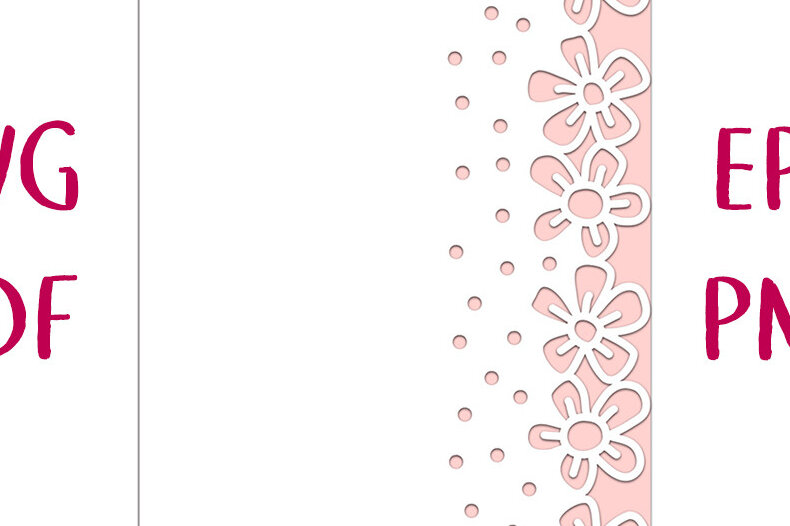 Intra απο ξύλο plywood 3mm-4mm πάχος - Κάρτα με φρέσκια φλοράλ δαντέλα  Cut Δίασταση 7x5 cm INTRAFABR-30385582