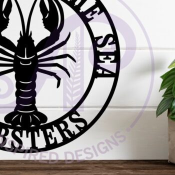 Intra απο ξύλο plywood 3mm-4mm πάχος - Fresh from the Sea Lobster Wall Art Sign Δίασταση 40x50 cm INTRAFABR-112055412 - Image 2