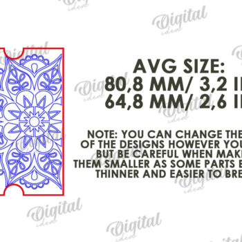 Intra απο ξύλο plywood 3mm-4mm πάχος - Φίλος θήκη βραχιολιού κοπής με λέιζερ Δίασταση 4x4 cm INTRAFABR-119198500 - Image 2