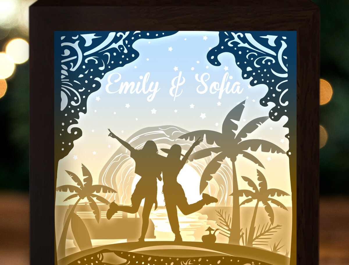 Intra απο ξύλο plywood 3mm-4mm πάχος - Friends Beach Δίασταση 20x20 cm INTRAFABR-26108174