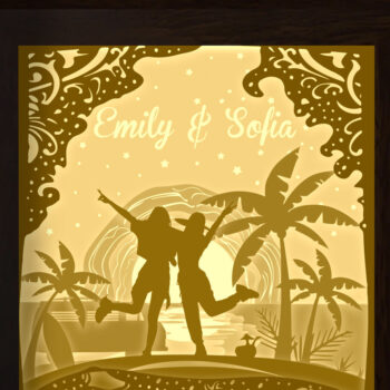 Intra απο ξύλο plywood 3mm-4mm πάχος - Friends Beach Δίασταση 20x20 cm INTRAFABR-26108174 - Image 3