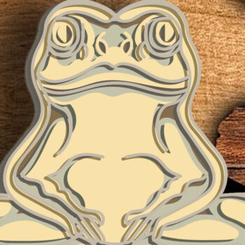 Intra απο ξύλο plywood 3mm-4mm πάχος - Frog Multilayer / Frog 3D Layer Δίασταση 30x20 cm INTRAFABR-73089270 - Image 1