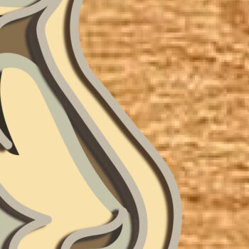 Intra απο ξύλο plywood 3mm-4mm πάχος - Frog Multilayer / Frog 3D Layer Δίασταση 30x20 cm INTRAFABR-73089270 - Image 4