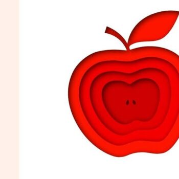 Intra απο ξύλο plywood 3mm-4mm πάχος - Fruit Cut Files, Apple Δίασταση 30x20 cm INTRAFABR-35091523 - Image 1