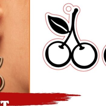 Intra απο ξύλο plywood 3mm-4mm πάχος - Πακέτο με σκουλαρίκια φρούτων |  Δίασταση 3x3 cm INTRAFABR-96214948 - Image 10