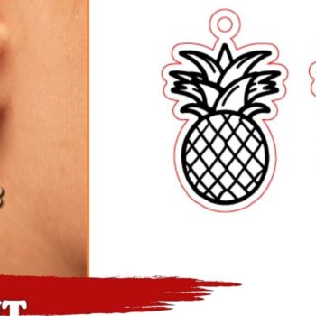 Intra απο ξύλο plywood 3mm-4mm πάχος - Πακέτο με σκουλαρίκια φρούτων |  Δίασταση 3x3 cm INTRAFABR-96214948 - Image 14