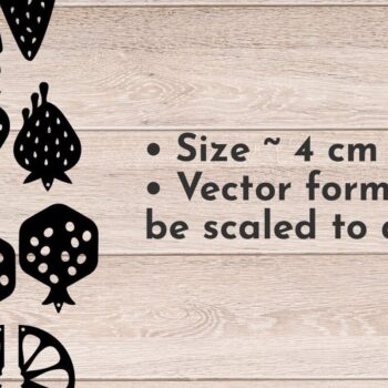 Intra απο ξύλο plywood 3mm-4mm πάχος - Fruits Earrings , Summer Laser Cut Δίασταση 3x3 cm INTRAFABR-32988835 - Image 1