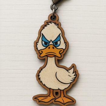 Intra απο ξύλο plywood 3mm-4mm πάχος - Αστεία δέσμη  μπρελόκ ζώων Δίασταση 4x4 cm INTRAFABR-122115847 - Image 8