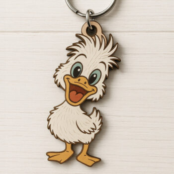 Intra απο ξύλο plywood 3mm-4mm πάχος - Αστεία δέσμη  μπρελόκ ζώων Δίασταση 4x4 cm INTRAFABR-122115847 - Image 10