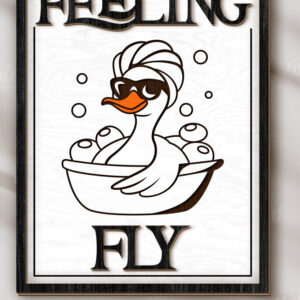 Intra απο ξύλο plywood 3mm-4mm πάχος - Αστεία διακόσμηση τοίχου μπάνιου  Δίασταση 30x20 cm INTRAFABR-123490936