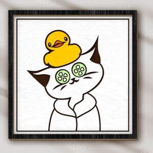 Intra απο ξύλο plywood 3mm-4mm πάχος - Αστεία διακόσμηση τοίχου μπάνιου  Δίασταση 30x20 cm INTRAFABR-123491341