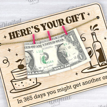 Intra απο ξύλο plywood 3mm-4mm πάχος - Αστείες κάρτες γενεθλίων Πακέτο κοπής με λέιζερ Δίασταση 20x20 cm INTRAFABR-109353360 - Image 10