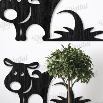 Intra απο ξύλο plywood 3mm-4mm πάχος - Αστεία λέιζερ δέσμης σημαδιών για γάτες και σκύλους Δίασταση 30x20 cm INTRAFABR-122199731 - Image 3