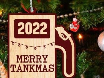 Intra απο ξύλο plywood 3mm-4mm πάχος - Αστείο Χριστουγεννιάτικο Στολίδι Αερίου  Δίασταση 6x6 cm INTRAFABR-36209938 - Image 3