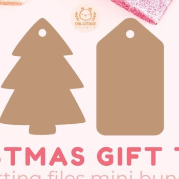 Intra απο ξύλο plywood 3mm-4mm πάχος - Αστεία ετικέτες δώρου Χριστουγέννων  Δίασταση 15x15 cm INTRAFABR-109226783 - Image 1