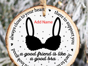 Intra απο ξύλο plywood 3mm-4mm πάχος - Αστείο Χριστουγεννιάτικο Στολίδι  Δίασταση 6x6 cm INTRAFABR-86047935 - Image 1