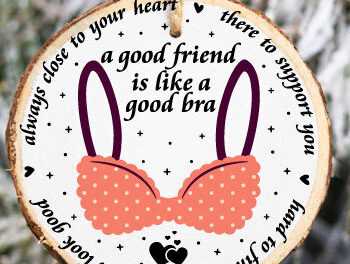 Intra απο ξύλο plywood 3mm-4mm πάχος - Αστείο Χριστουγεννιάτικο Στολίδι  Δίασταση 6x6 cm INTRAFABR-86047946 - Image 3