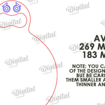 Intra απο ξύλο plywood 3mm-4mm πάχος - Αστείο σχέδιο κοπής με λέιζερ σανίδα κοπής Δίασταση 30x20 cm INTRAFABR-109485586 - Image 2