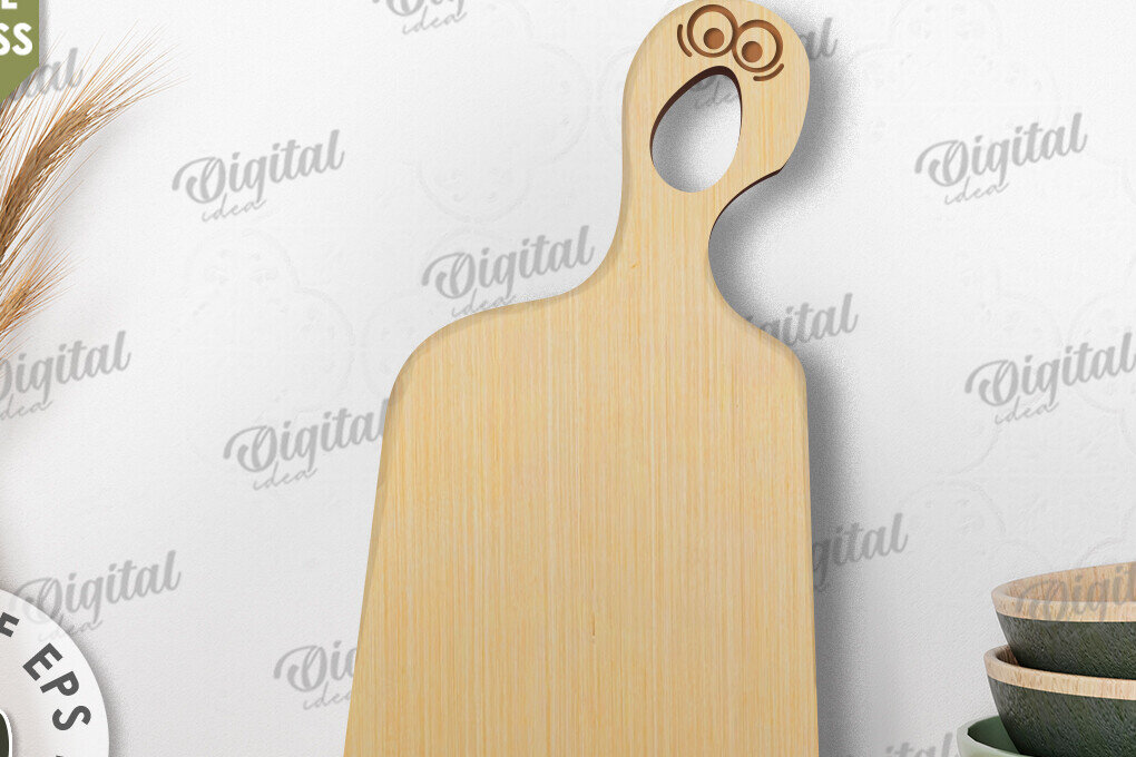 Intra απο ξύλο plywood 3mm-4mm πάχος - Αστείο σχέδιο κοπής με λέιζερ σανίδα κοπής Δίασταση 30x20 cm INTRAFABR-109485958