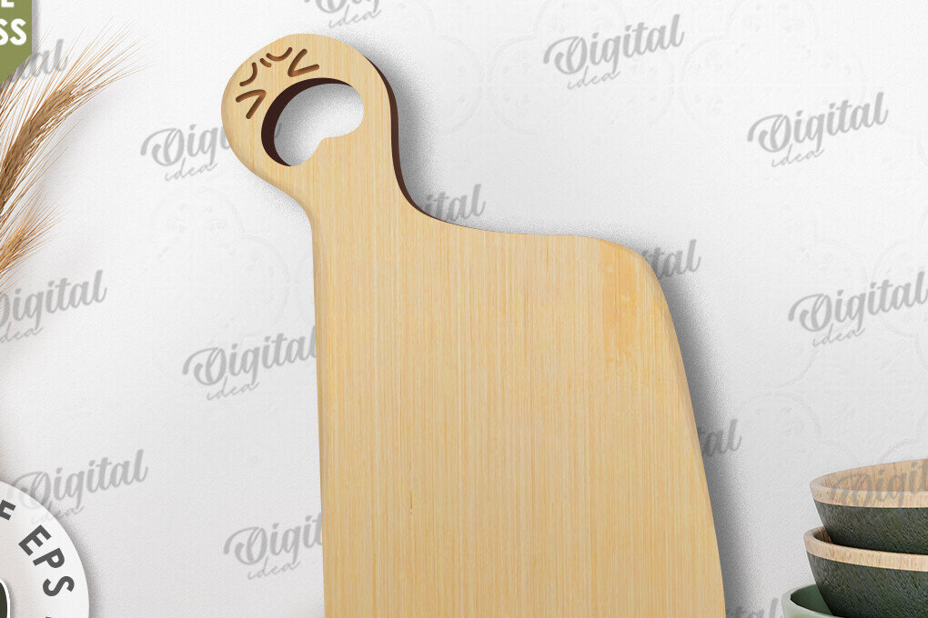 Intra απο ξύλο plywood 3mm-4mm πάχος - Αστείο σχέδιο κοπής με λέιζερ σανίδα κοπής Δίασταση 30x20 cm INTRAFABR-109486015