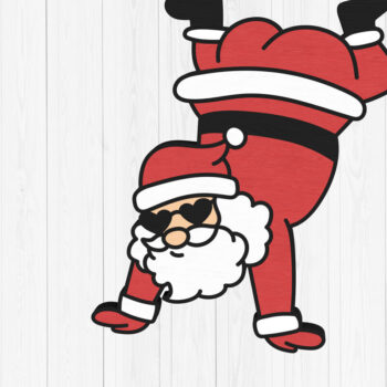 Intra απο ξύλο plywood 3mm-4mm πάχος - Πακέτο πακέτου Funny Dancing Santa  Δίασταση 30x20 cm INTRAFABR-109548390 - Image 6
