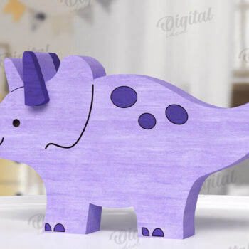 Intra απο ξύλο plywood 3mm-4mm πάχος - Αστεία Dino Shelf Sitter  Δίασταση 30x20 cm INTRAFABR-123766611 - Image 1