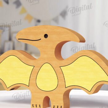 Intra απο ξύλο plywood 3mm-4mm πάχος - Αστεία Dino Shelf Sitter  Δίασταση 30x20 cm INTRAFABR-123766887 - Image 1