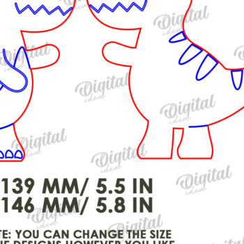 Intra απο ξύλο plywood 3mm-4mm πάχος - Αστεία Dino Shelf Sitter  Δίασταση 30x20 cm INTRAFABR-123766921 - Image 2