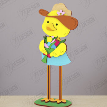 Intra απο ξύλο plywood 3mm-4mm πάχος - Αστεία δέσμη χαρακτήρων φάρμας κοπής με λέιζερ Δίασταση 30x20 cm INTRAFABR-121900122 - Image 5